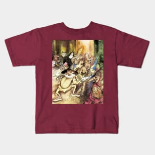 The Masque of the Red Death - Arthur Rackham for Edgar Allan Poe Kids T-Shirt